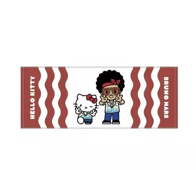 Б/у ПОЛОТЕНЦЕ ДЛЯ ЛИЦА BRUNO MARS x HELLO KITTY Pop-up Store Limited