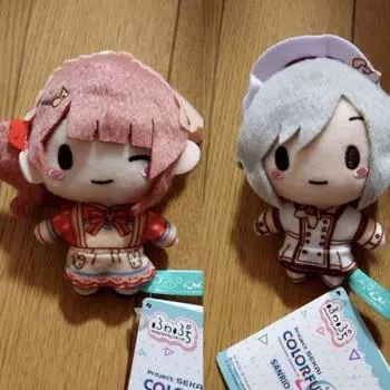Б/у Project Sekai Honami Mochizuki Shiho Hinomor Fuwapuchi плюшевый талисман, набор из 2 штук