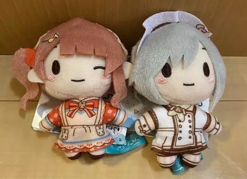 Б/у Project Sekai Honami Mochizuki Shiho Hinomor Fuwapuchi плюшевый талисман, набор из 2 штук