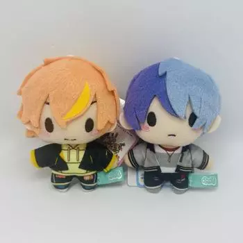 Б/у Project Sekai Shinonome Akito Aoyagi Toya Fuwapuchi Мини-талисман, плюшевый набор из 2 предметов