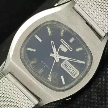 Б/У РЕДКИЕ СТАРЫЕ SEIKO 5 АВТОМАТИЧЕСКИЕ 6309A ЯПОНИЯ МУЖСКИЕ ОРИГИНАЛЬНЫЕ ЧАСЫ С ЦИФЕРБЛАТОМ a416125-2 R10621f-a416125
