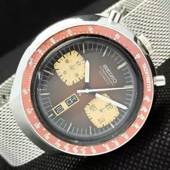 Б/У SEIKO BULLHEAD ХРОНОГРАФ АВТО ЯПОНИЯ МУЖСКИЕ ЧАСЫ a267320-1 Артикул 00-a267320