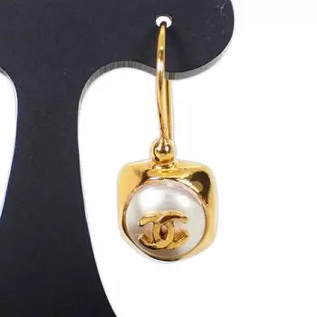 [Б/у] Серьги CHANEL Coco mark с одной стороны /g411-51