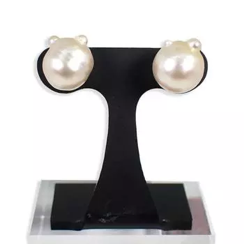 [Б/у] Серьги из пресноводного жемчуга K14WG [g325-36]