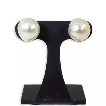 [Б/у] Серьги из пресноводного жемчуга K18 [g325-38]