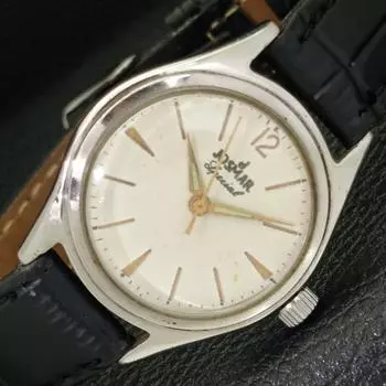 Б/У ШВЕЙЦАРСКИЕ МУЖСКИЕ ЧАСЫ JOSMAR С РУЧНЫМ ЗАВОДОМ, БЕЛЫЙ ЦИФЕРБЛАТ, a432783-2 R113-a432783