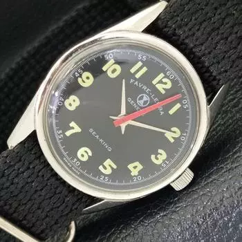 Б/у швейцарские часы FAVRE LEUBA SEA KING 253 MENS SIGN CASE с черным циферблатом A432306-2 R111-a432306