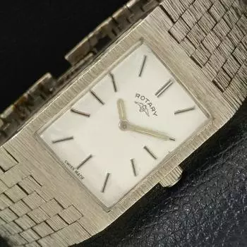 Б/У швейцарские мужские часы с ручным заводом, роторные, с белым циферблатом a432194-2 R110-a432194