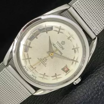 Б/у швейцарские мужские часы TITONI AIRMASTER ROTOMATIC с оригинальным циферблатом a433029-2 R114-a433029