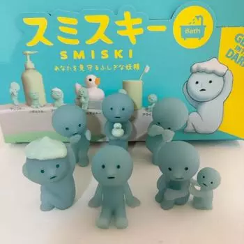 Б/у SMISKI серия ванна серия мини фигурка 6 типов набор без коробки
