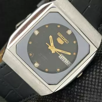 Б/У СТАРЫЕ МУЖСКИЕ ЧАСЫ SEIKO 5 AUTOMATIC 6349A ИЗ ЯПОНИИ С ОРИГИНАЛЬНЫМ ЦИФЕРБЛАТОМ a416137-2 R10621f-a416137