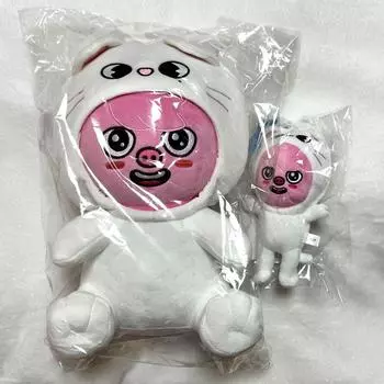 Б/у Stray Kids Fan Connecting SKZ TOY WORLD DWAEKKI плюшевая кукла и сумка-подвеска набор