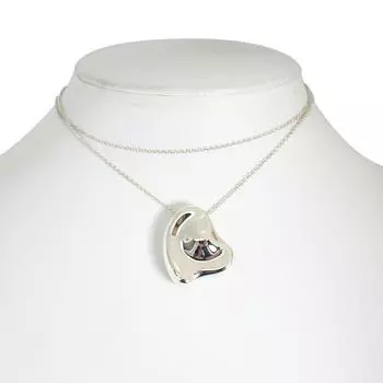 [Б/у] TIFFANY 925 Full Heart Large Подвеска/ожерелье [g394-52]