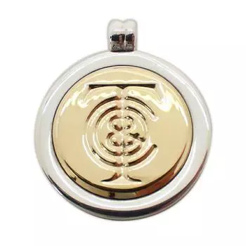 [Б/у] TIFFANY/Tiffany 925/750 комбинированная монета-подвеска с логотипом сверху [g320-22]