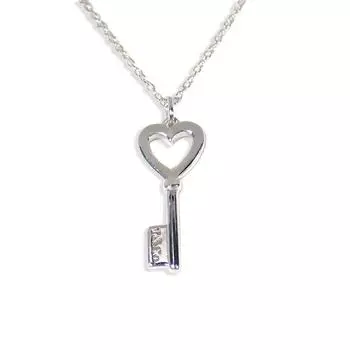 [Б/у] TIFFANY/Tiffany 925 Heart Key Pendant [g371-50]