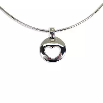 [Б/у] TIFFANY/Tiffany 925 Heart Omega Chain Подвеска [g388-39]