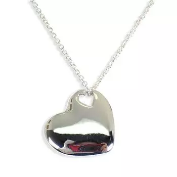 [Б/у] TIFFANY/Tiffany 925 кулон/ожерелье в форме сердца [g381-40]