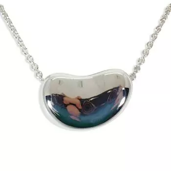 [Б/у] TIFFANY/Tiffany 925 кулон в виде боба/ожерелье/g412-65
