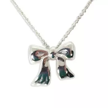 [Б/у] TIFFANY/Tiffany 925 ленточное ожерелье/подвеска/g412-62