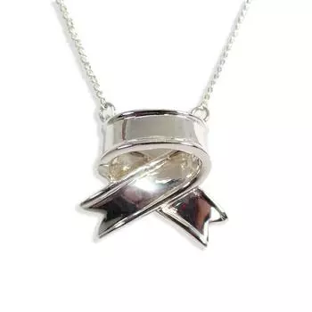 [Б/у] TIFFANY/Tiffany 925 ленточное ожерелье/подвеска [g333-67]