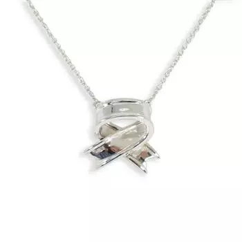 [Б/у] TIFFANY/Tiffany 925 ленточное ожерелье/подвеска [g337-57]