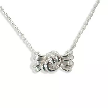 [Б/у] TIFFANY/Tiffany 925 ленточный кулон/ожерелье/g401-59