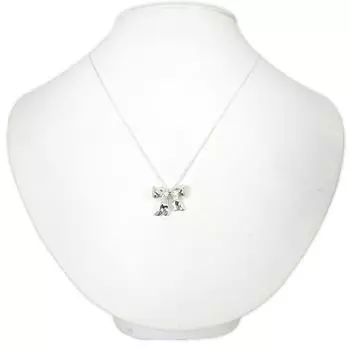 [Б/у] TIFFANY/Tiffany 925 ленточный кулон/ожерелье/g405-68