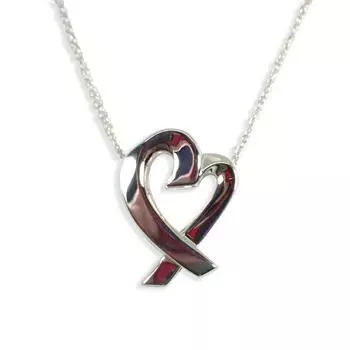 [Б/у] TIFFANY/Tiffany 925 Loving Heart Подвеска/ожерелье [g379-46]