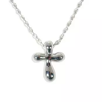 [Б/у] TIFFANY/Tiffany 925 Маленький крест кулон/ожерелье/g409-85