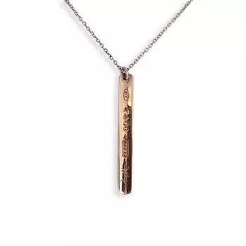 [Б/у] TIFFANY/Tiffany 925/METAL 1837 Bar Подвеска/ожерелье [g343-71]