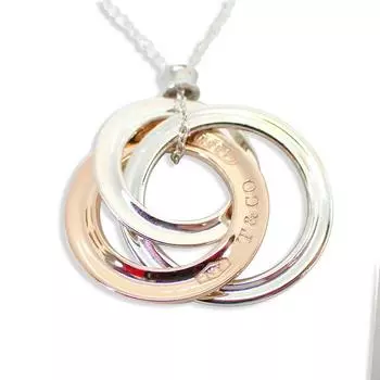 [Б/у] TIFFANY/Tiffany 925/METAL 1837 переплетенный кулон/ожерелье/g405-66