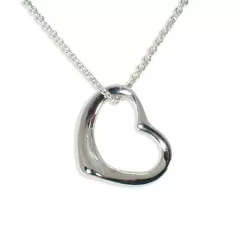 [Б/у] TIFFANY/Tiffany 925 Open Heart Pendant/Necklace/g409-83