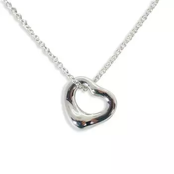 [Б/у] TIFFANY/Tiffany 925 Open Heart Pendant/Necklace/g401-51