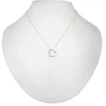 [Б/у] TIFFANY/Tiffany 925 Open Heart Pendant/Necklace/g406-30