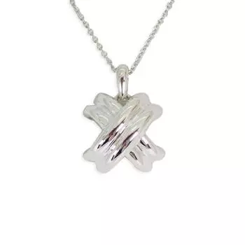 [Б/у] TIFFANY/Tiffany 925 Подпись Крест Подвеска/Ожерелье [g335-29]