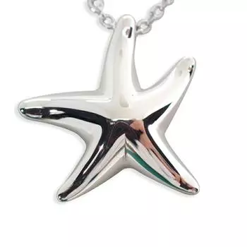 [Б/у] TIFFANY/Tiffany 925 Starfish Pendant/Necklace [g374-72]