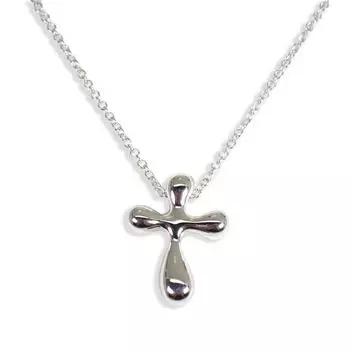 [Б/у] TIFFANY/Tiffany 925 Teardrop Cross Подвеска/ожерелье [g333-65]