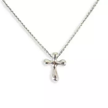 [Б/у] TIFFANY/Tiffany 925 Teardrop Cross Подвеска/ожерелье [g340-50]
