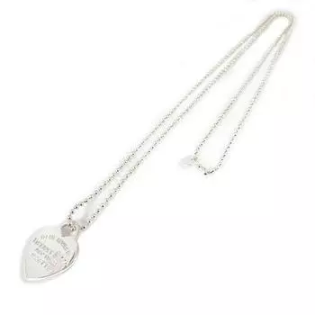 [Б/у] TIFFANY/Tiffany 925 Вернуться к Tiffany Heart Tag Длинный кулон [g373-52]