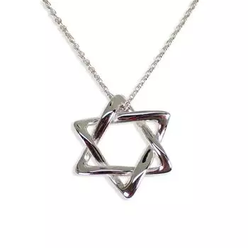 [Б/у] TIFFANY/Tiffany 925 Звезда Давида кулон/ожерелье [g353-60]