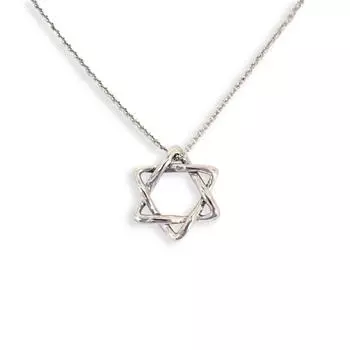 [Б/у] TIFFANY/Tiffany 925 Звезда Давида кулон/ожерелье [g344-29]