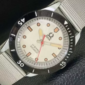 Б/У TITUS 40MM МУЖСКИЕ ШВЕЙЦАРСКИЕ ВОССТАНОВЛЕННЫЕ СЕРЕБРЯНЫЕ ЧАСЫ С РУЧНЫМ ЗАВОДОМ a430006-2 R101-a430006