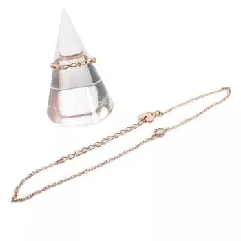 [Б/у] TSUTSUMI K10PG Diamond 2-компонентный браслет/кольцо Нет. 4 [г307-51]