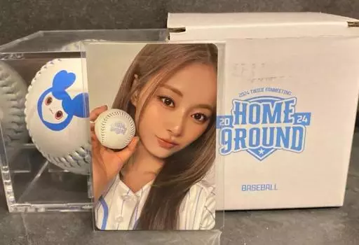 Б/у TWICE TZUYU HOME 9ROUND POP-UP Official MD Base Ball with PHOTO CARD Limited СЕУЛ