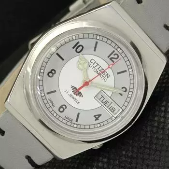 Б/У ВИНТАЖНЫЕ ЧАСЫ CITIZEN AUTOMATIC 8200 JAPAN MENS D/D СЕРЫЕ 608k-a317228-9 SKU608k-a317228