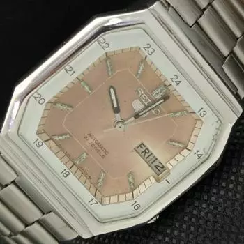 Б/У ВИНТАЖНЫЕ ЧАСЫ SEIKO 5 АВТОМАТИЧЕСКИЕ 7019A ЯПОНИЯ МУЖСКИЕ ОРИГИНАЛЬНЫЙ ЦИФЕРБЛАТ a415802-2 SKU621d-a415802