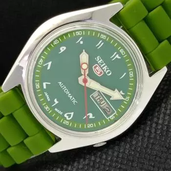 Б/У ВИНТАЖНЫЕ ЧАСЫ SEIKO 5 АВТОМАТИЧЕСКИЕ 7009A ЯПОНИЯ МУЖСКИЕ D/D АРАБСКИЕ ЧАСЫ 594a-a311787-2 SKU594a-a311787