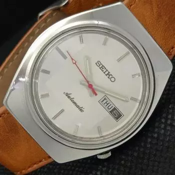 Б/У ВИНТАЖНЫЕ ЧАСЫ SEIKO AUTOMATIC 6119C ЯПОНИЯ МУЖСКИЕ D/D СЕРЕБРЯНЫЕ ЧАСЫ 608h-a316707-2 SKU608h-a316707