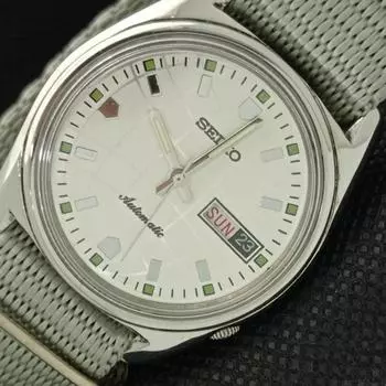 Б/У ВИНТАЖНЫЕ ЧАСЫ SEIKO AUTOMATIC 6119C ЯПОНИЯ МУЖСКИЕ D/D СЕРЕБРЯНЫЕ ЧАСЫ 621e-a415904-2 SKU621e-a415904