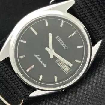Б/У ВИНТАЖНЫЕ ЧАСЫ SEIKO AUTOMATIC 7009A ЯПОНИЯ МУЖСКИЕ D/D ЧЕРНЫЕ 608i-a316873-9 SKU608i-a316873